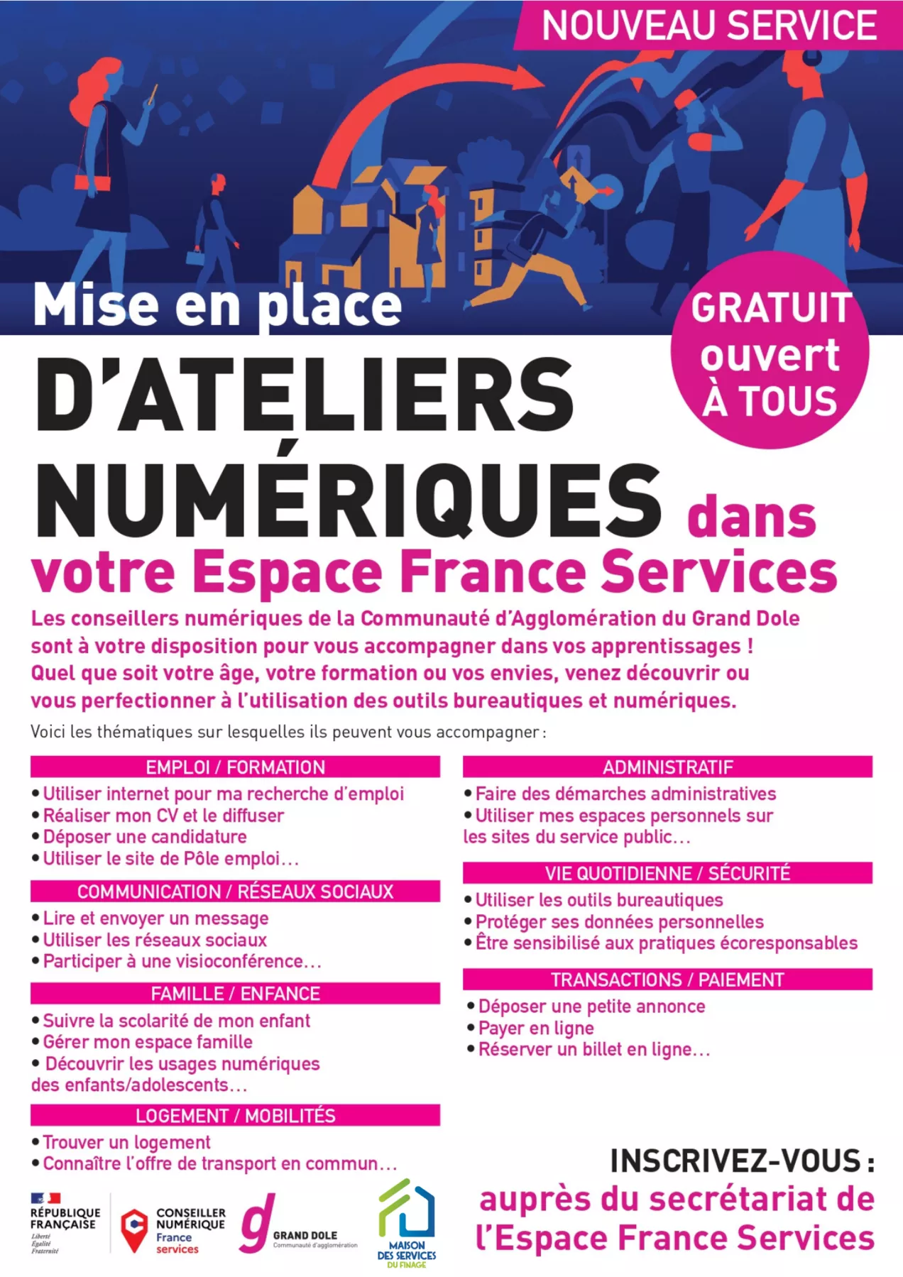 Mise en place d'ateliers numériques