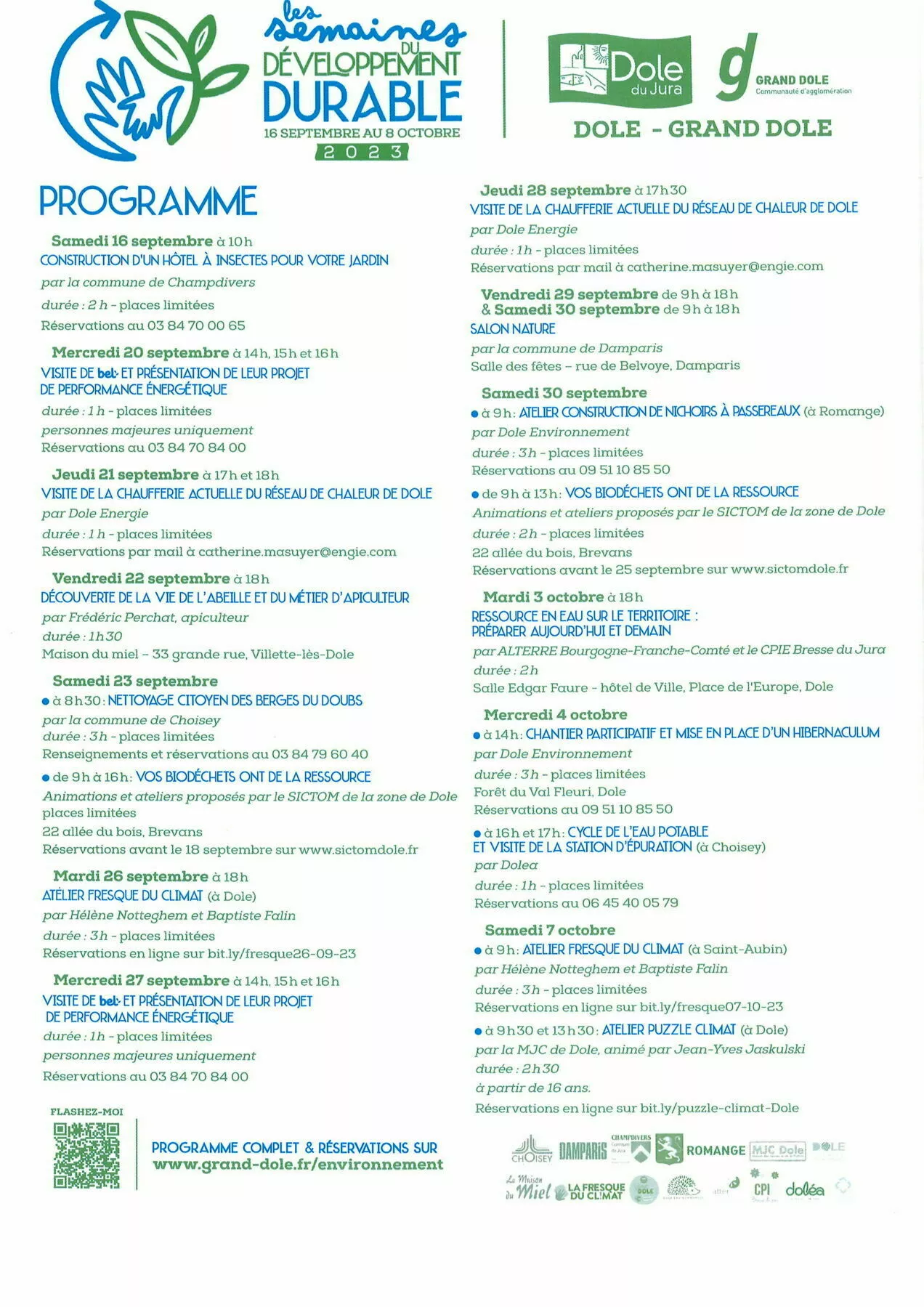 Samedi 30 septembre de 9 à 13 H au Sictom de Dole, 22 allée du bois à Brevans